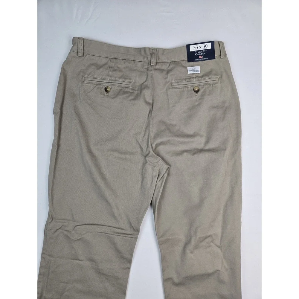 NWT Vineyard Vines Mens The Original Classic Fit Club Pant Khaki Sz 33x30